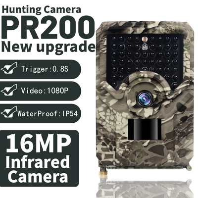야간 시력과 PR200 프로 야생 여파 카메라 적외선 940nm 주도하는 추적 카메라 IP56 방수 야생 카메라
