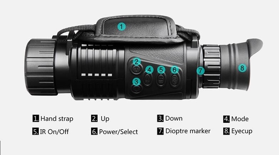 NV2180 모노크룰러 야간 시력  HD 야외 캠프 13MP 밤낮으로 모노큘러